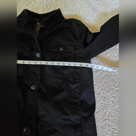 Ralph Lauren Lauren Jeans Co Size Medium Womens Black Cotton Denim Jean Jacket - Picture 6 of 6